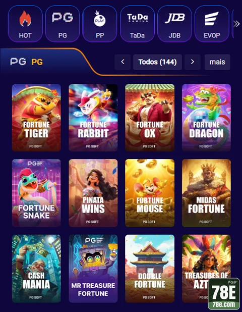 78e - explorar os melhores jogos de mesa - Fortune Tiger e Aviator